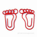 Useful and Multifunctional Paper Clip in Foot Shape, with Fancy Design, Comes in Red